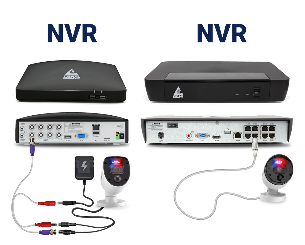 تفاوت nvr , dvr